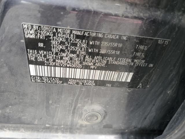 Photo 12 VIN: 2T3DFREV2FW406505 - TOYOTA RAV4 LIMIT 