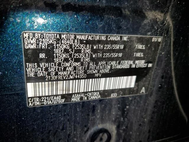 Photo 13 VIN: 2T3DFREV2JW744950 - TOYOTA RAV4 LIMIT 