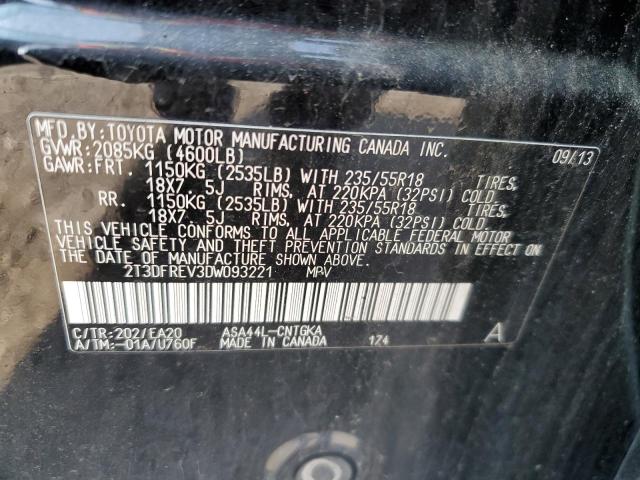 Photo 12 VIN: 2T3DFREV3DW093221 - TOYOTA RAV4 LIMIT 