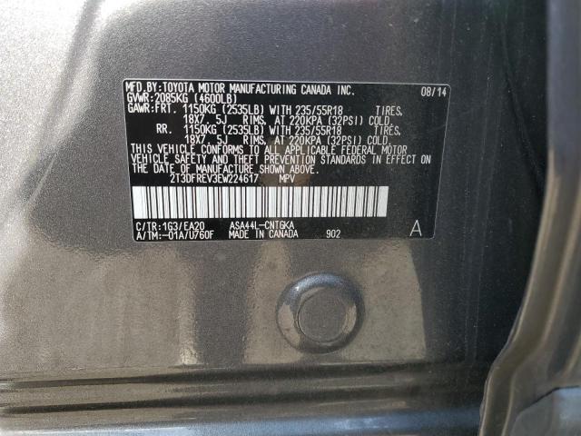 Photo 12 VIN: 2T3DFREV3EW224617 - TOYOTA RAV4 LIMIT 