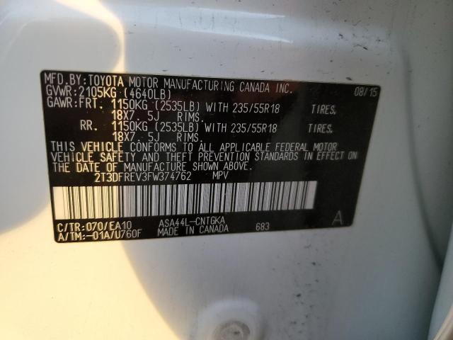 Photo 12 VIN: 2T3DFREV3FW374762 - TOYOTA RAV4 LIMIT 