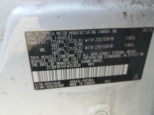 Photo 12 VIN: 2T3DFREV4FW353838 - TOYOTA RAV4 LIMIT 