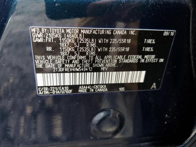 Photo 12 VIN: 2T3DFREV4HW549412 - TOYOTA RAV4 