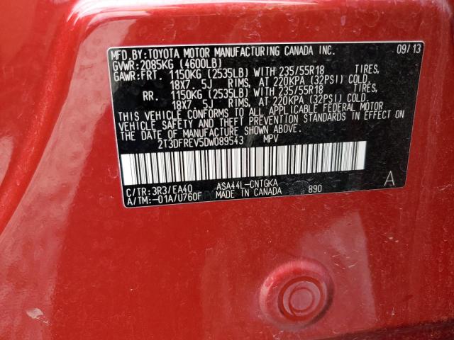 Photo 9 VIN: 2T3DFREV5DW089543 - TOYOTA RAV4 LIMIT 