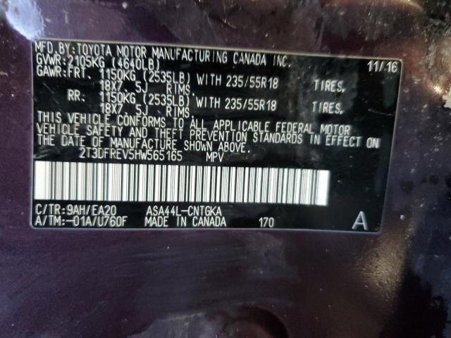 Photo 12 VIN: 2T3DFREV5HW565165 - TOYOTA RAV4 LIMIT 