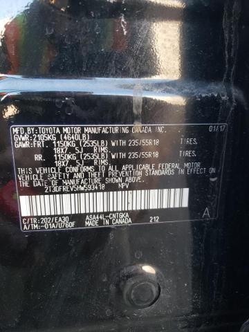 Photo 12 VIN: 2T3DFREV5HW593418 - TOYOTA RAV4 