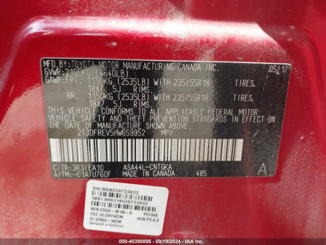 Photo 8 VIN: 2T3DFREV5HW659952 - TOYOTA RAV4 