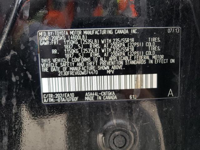 Photo 12 VIN: 2T3DFREV6DW074470 - TOYOTA RAV4 LIMIT 