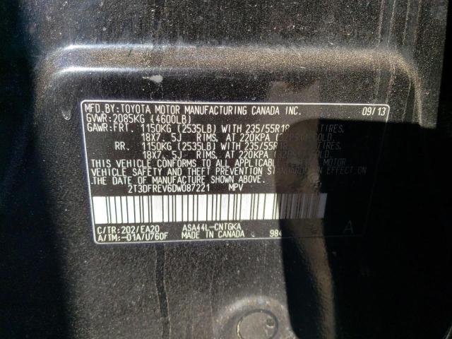 Photo 11 VIN: 2T3DFREV6DW087221 - TOYOTA RAV4 LIMIT 