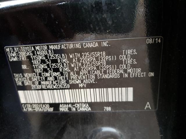 Photo 9 VIN: 2T3DFREV6EW226359 - TOYOTA RAV4 LIMIT 