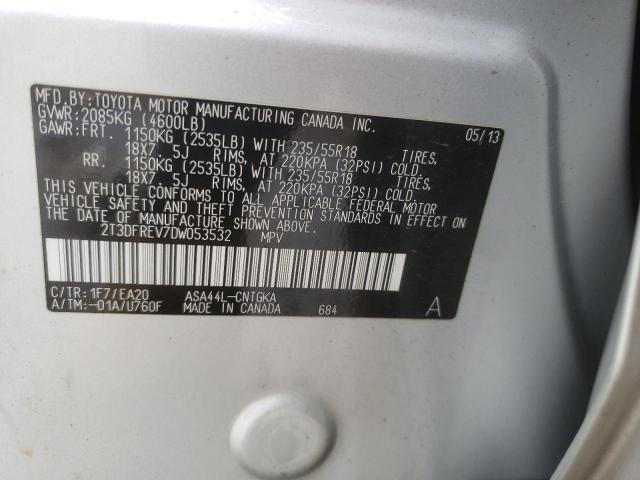 Photo 13 VIN: 2T3DFREV7DW053532 - TOYOTA RAV4 