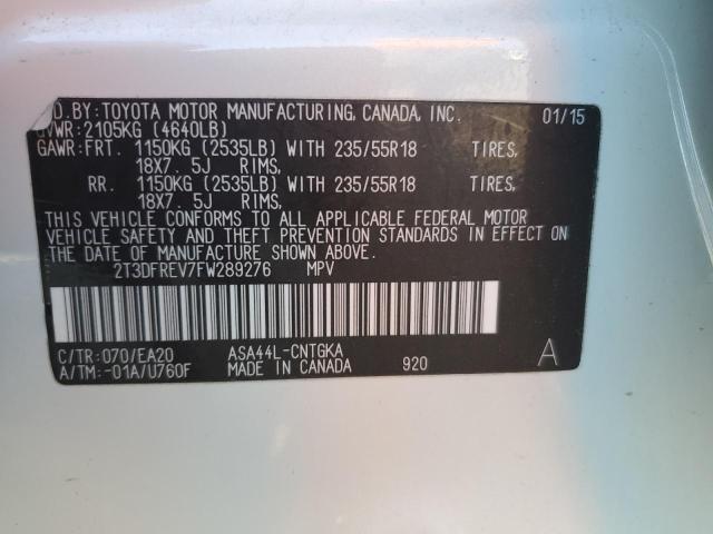 Photo 12 VIN: 2T3DFREV7FW289276 - TOYOTA RAV4 