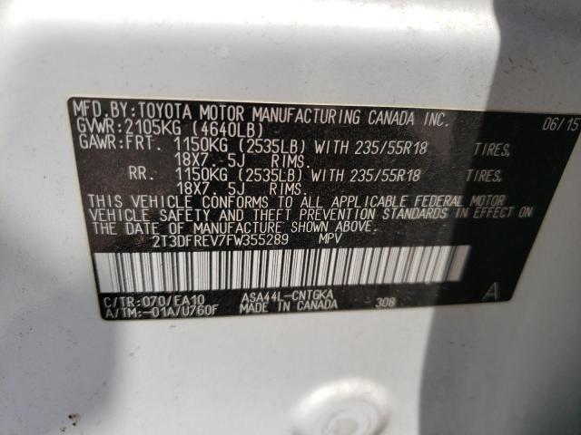 Photo 9 VIN: 2T3DFREV7FW355289 - TOYOTA RAV4 LIMIT 