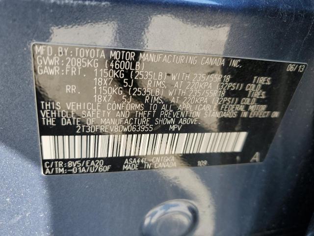 Photo 12 VIN: 2T3DFREV8DW063955 - TOYOTA RAV4 LIMIT 