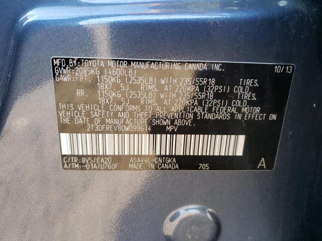 Photo 12 VIN: 2T3DFREV8DW099614 - TOYOTA RAV4 LIMIT 