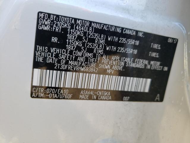 Photo 9 VIN: 2T3DFREV8HW683842 - TOYOTA RAV4 LIMIT 