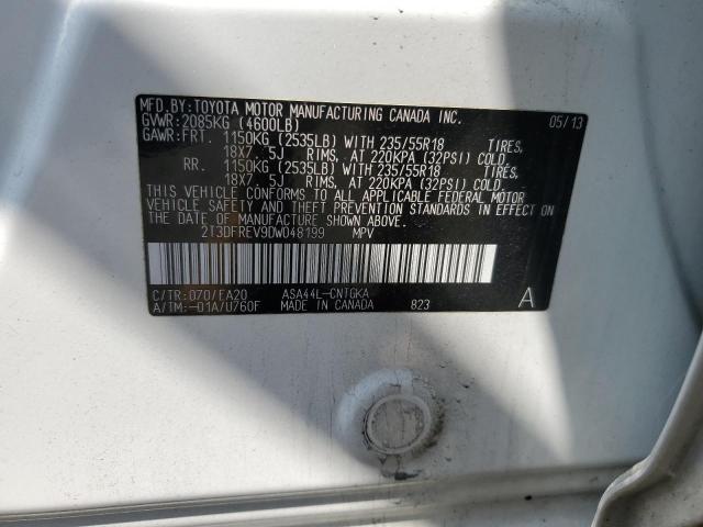 Photo 12 VIN: 2T3DFREV9DW048199 - TOYOTA RAV4 LIMIT 