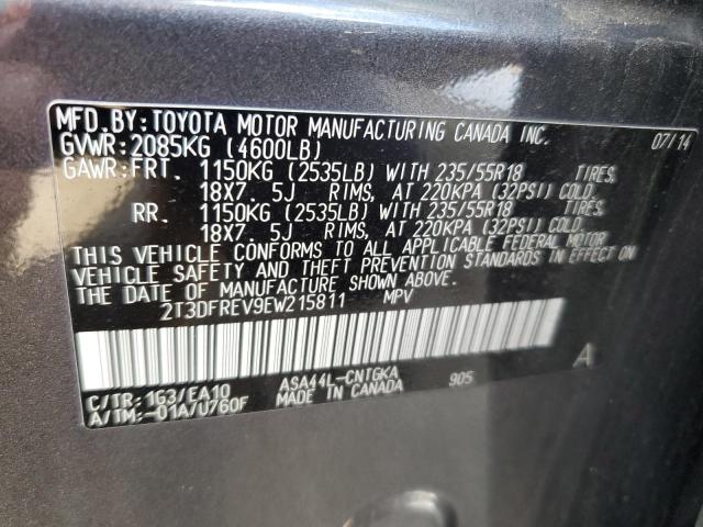 Photo 11 VIN: 2T3DFREV9EW215811 - TOYOTA RAV4 