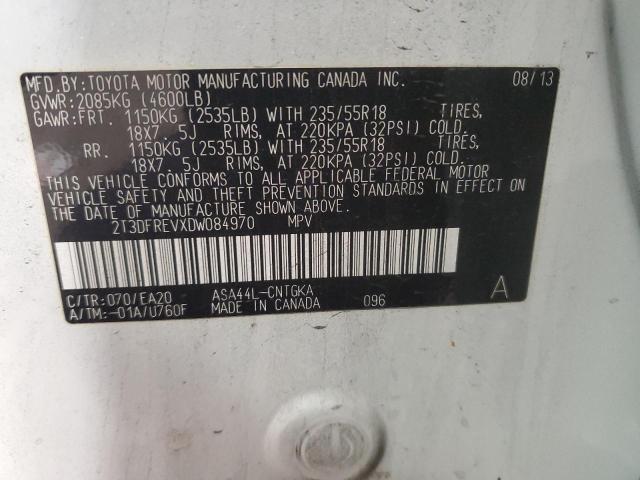 Photo 12 VIN: 2T3DFREVXDW084970 - TOYOTA RAV4 LIMIT 