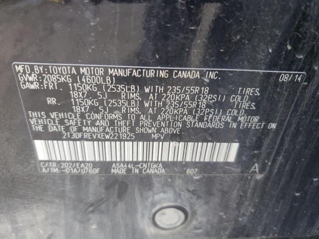 Photo 12 VIN: 2T3DFREVXEW221925 - TOYOTA RAV 4 