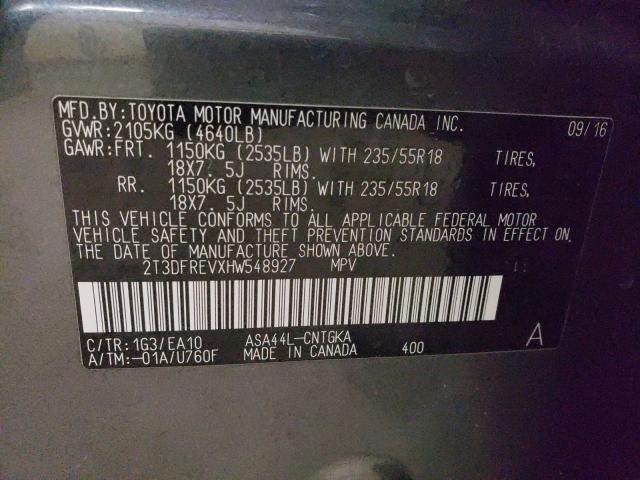 Photo 9 VIN: 2T3DFREVXHW548927 - TOYOTA RAV4 LIMIT 