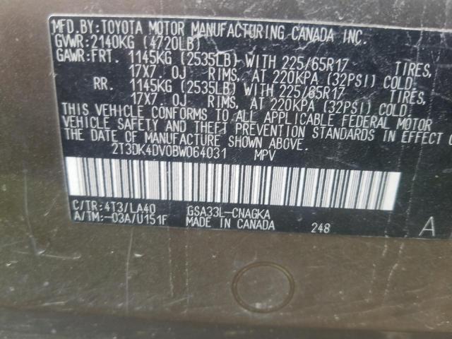 Photo 13 VIN: 2T3DK4DV0BW064031 - TOYOTA RAV4 LIMIT 