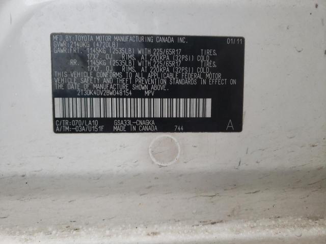 Photo 12 VIN: 2T3DK4DV2BW048154 - TOYOTA RAV4 LIMIT 