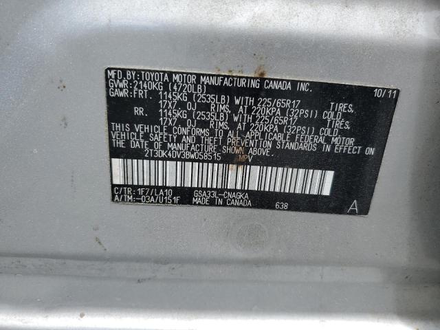 Photo 12 VIN: 2T3DK4DV3BW058515 - TOYOTA RAV4 LIMIT 