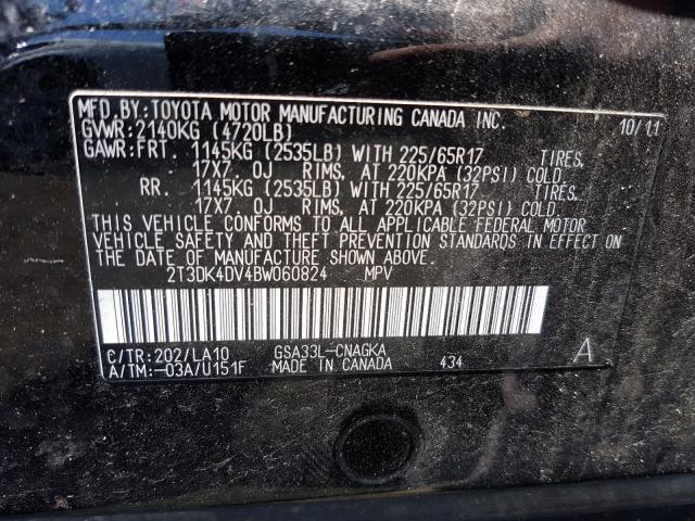 Photo 9 VIN: 2T3DK4DV4BW060824 - TOYOTA RAV4 LIMIT 