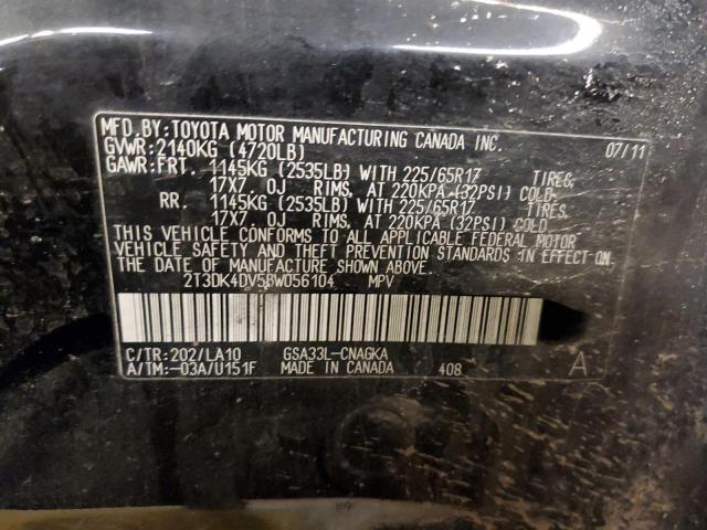 Photo 11 VIN: 2T3DK4DV5BW056104 - TOYOTA RAV4 LIMIT 