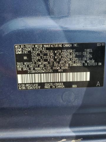 Photo 12 VIN: 2T3DK4DV6BW050585 - TOYOTA RAV4 LIMIT 