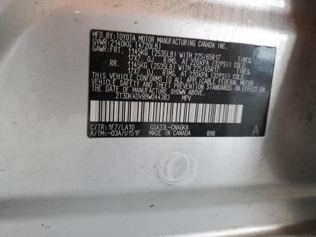 Photo 12 VIN: 2T3DK4DV8BW044383 - TOYOTA RAV4 LIMIT 