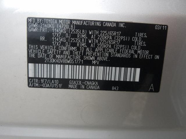 Photo 9 VIN: 2T3DK4DV8BW051771 - TOYOTA RAV4 LIMIT 