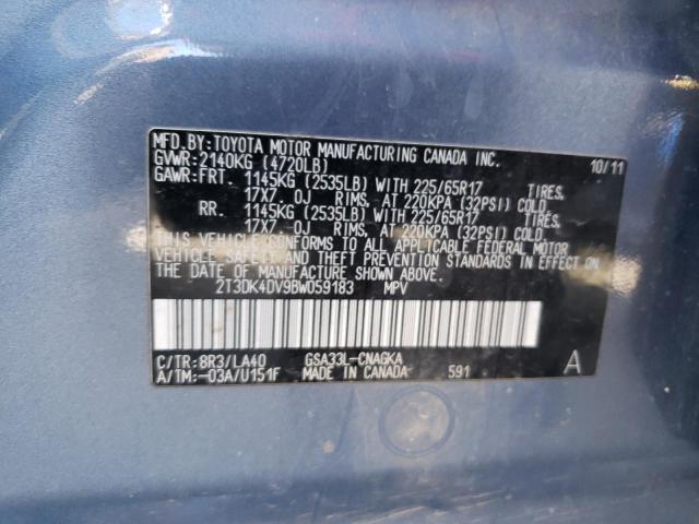 Photo 11 VIN: 2T3DK4DV9BW059183 - TOYOTA RAV4 LIMIT 