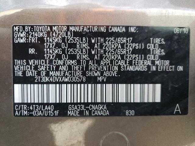 Photo 13 VIN: 2T3DK4DVXAW030578 - TOYOTA RAV4 LIMIT 