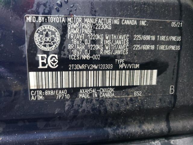 Photo 13 VIN: 2T3DWRFV2MW120309 - TOYOTA RAV4 LIMIT 