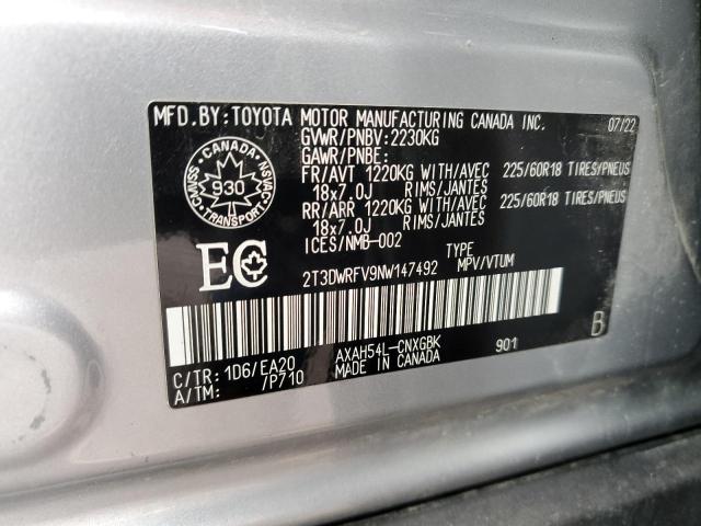 Photo 11 VIN: 2T3DWRFV9NW147492 - TOYOTA RAV4 LIMIT 