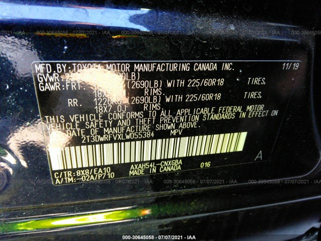 Photo 8 VIN: 2T3DWRFVXLW055384 - TOYOTA RAV4 