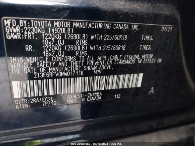 Photo 8 VIN: 2T3E6RFV0MW017118 - TOYOTA RAV4 