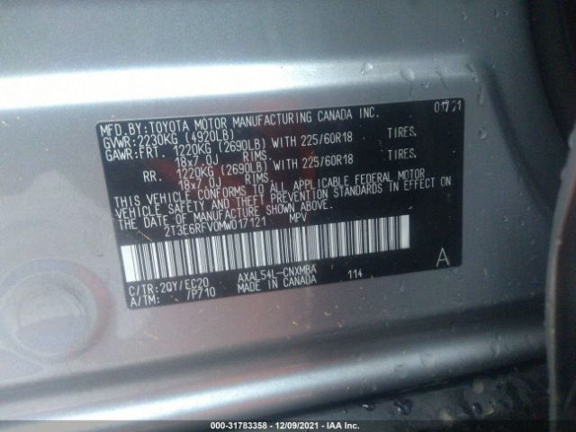 Photo 8 VIN: 2T3E6RFV0MW017121 - TOYOTA RAV4 