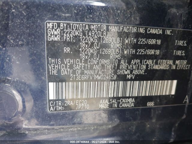 Photo 8 VIN: 2T3E6RFV1MW024658 - TOYOTA RAV4 