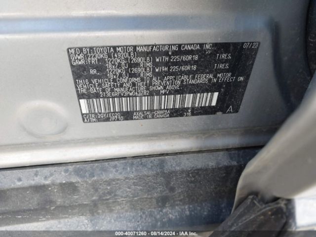 Photo 8 VIN: 2T3E6RFV3PW043782 - TOYOTA RAV4 