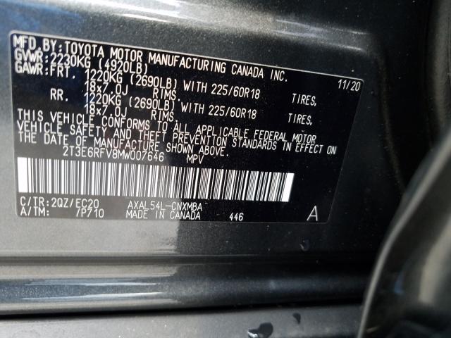 Photo 9 VIN: 2T3E6RFV8MW007646 - TOYOTA RAV4 