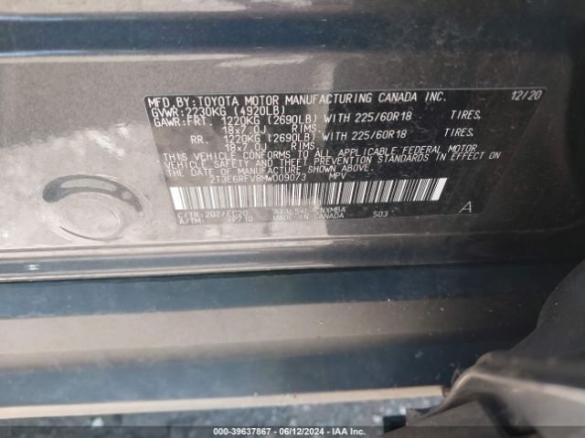 Photo 8 VIN: 2T3E6RFV8MW009073 - TOYOTA RAV4 