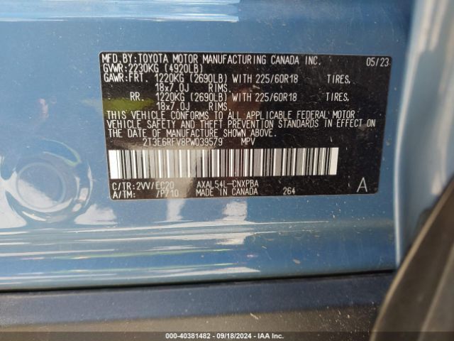 Photo 8 VIN: 2T3E6RFV8PW039579 - TOYOTA RAV4 