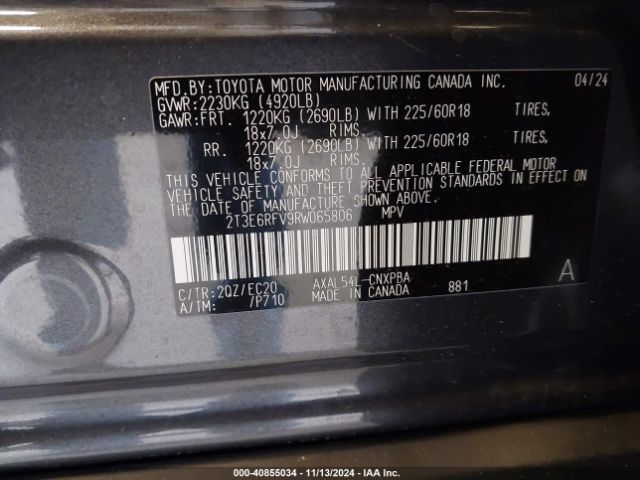 Photo 8 VIN: 2T3E6RFV9RW065806 - TOYOTA RAV4 