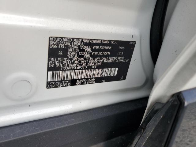 Photo 12 VIN: 2T3EWRFV2LW073513 - TOYOTA RAV4 XSE 