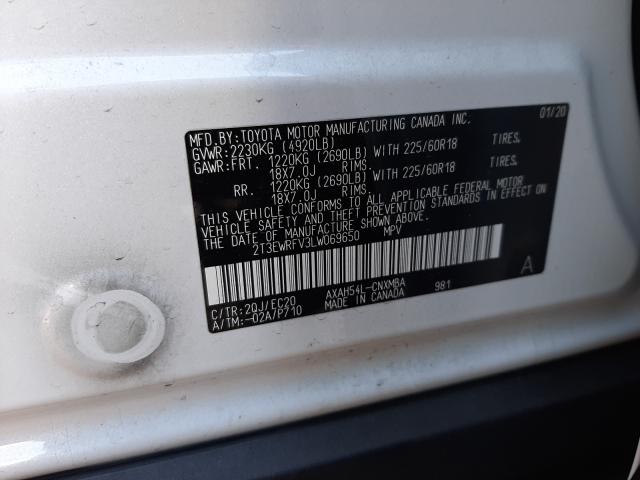 Photo 9 VIN: 2T3EWRFV3LW069650 - TOYOTA RAV4 XSE 