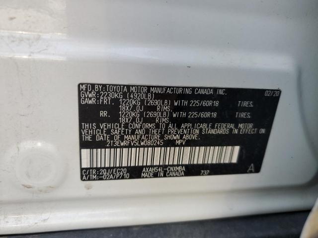 Photo 9 VIN: 2T3EWRFV5LW080245 - TOYOTA RAV4 XSE 