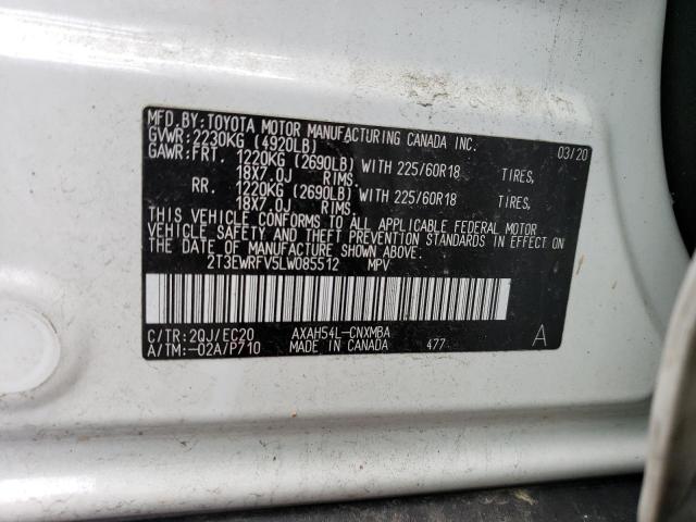 Photo 12 VIN: 2T3EWRFV5LW085512 - TOYOTA RAV4 XSE 